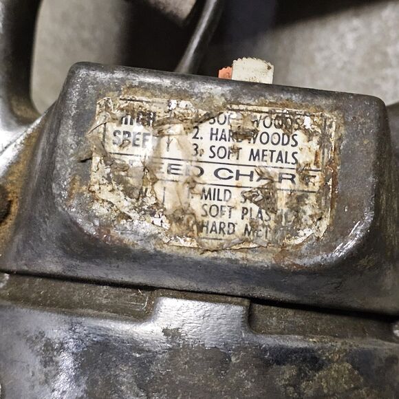 VTG Black & Decker No. 682 6-Speed Heavy Duty Saber Saw Reciprocating w/ Blades - Picture 5 of 15